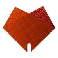 sleeve 45x45cm Double nonwoven red tartan