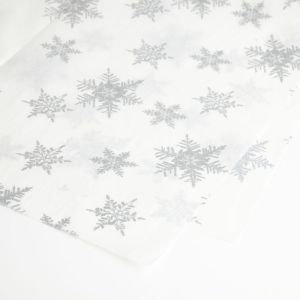 Tissue Paper Snowflake Silver