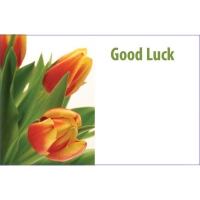 Greeting Card Good Luck Tulips