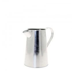 Galvanised Jug  H 17.7cm