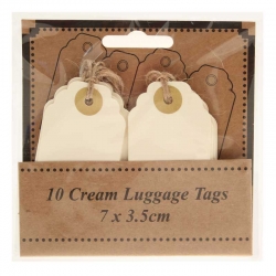 Tags Cream 7.5 x4.5cm