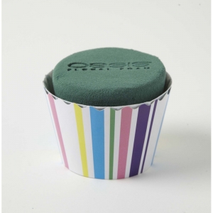 Floral Foam Cup Cakes 12cm Stripes