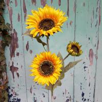 Artificial Sunflower 3 Heads (12/96)