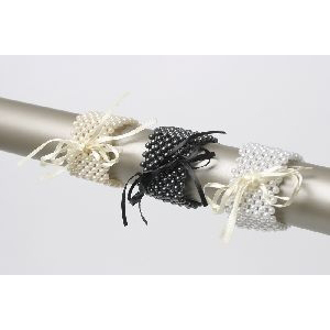 Pearl Flower Bracelet (Small)- Black