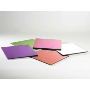 Mirrored Plate Square - Clear 25cm