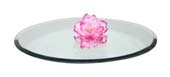 Mirrored Plate Round  Clear 25cm