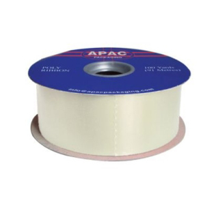 Ribbon Poly Satin  Eggshell