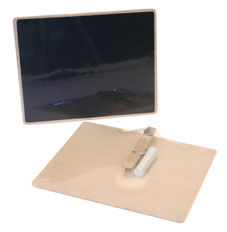 Blackboard label with peg & magnet SML