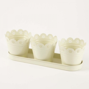 Pot - 3 Pots on a Tray