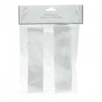 Ribbon - Wedding Car White Ribbon