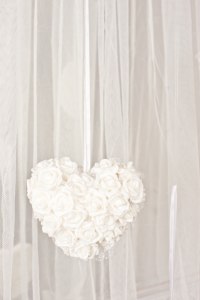 Heart - Double Sided Rose Cluster