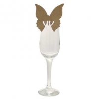 Gold Butterfly Place Cards (x10)