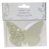 Ivory Laser Cut Butterfly Place Cards