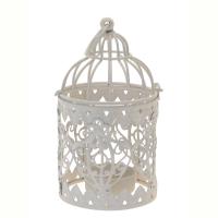 Vintage Bird Cage Tealight Holder 15x8 cm