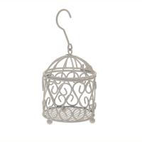 Bird Cage Candleholder with hook 10x7.5cm