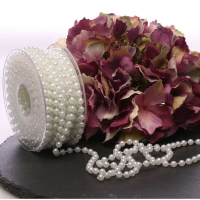 White Pearls on Spool (6mm x 10m)
