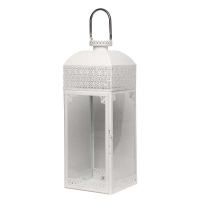 Lantern Matt White  (19x18x50.5cm)
