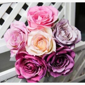 Bouquet Rose X6 Candy Pink40cm