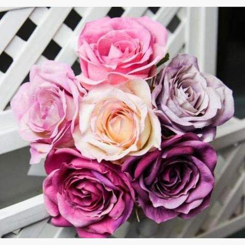Bouquet Rose X6 Candy Pink40cm
