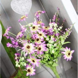 Bouquet of Lilac Wild Flowers 50cm