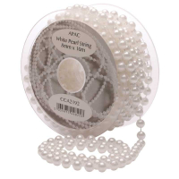 White Pearls on Spool (8mm x 10m)