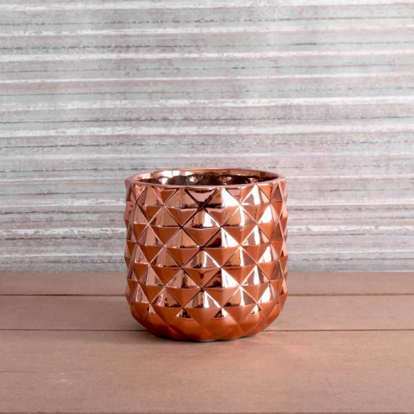 Ceramic Pot Copper Pineapple