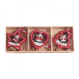 Deco Christmas Tree Heart Star Hanging Decoration