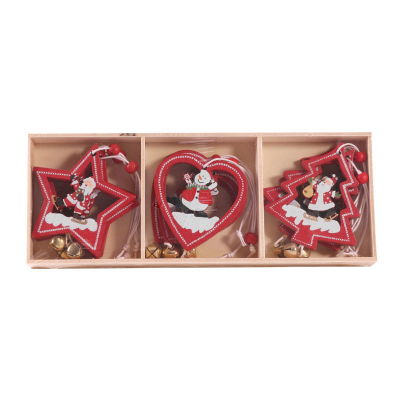 Deco Christmas Tree Heart Star Hanging Decoration