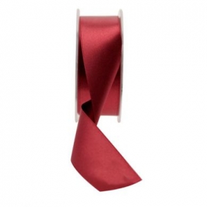 Ribbon - Satin Burgundy Satin 38mm